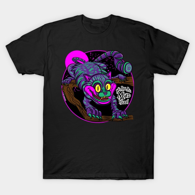 We Are All Mad Here, Cheshire Cat T-Shirt by eShirtLabs